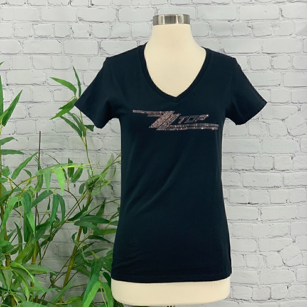 🎉Black Rhinestone ZZ Top Tee - Picture 4 of 4